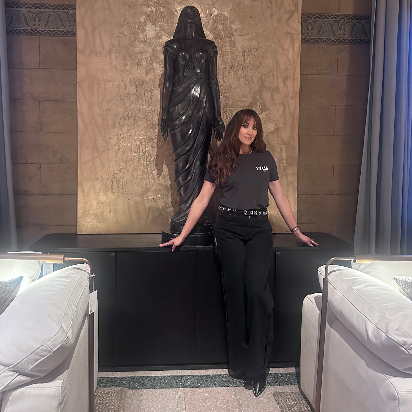 LYLIA X Chicago Dark Grey Tee