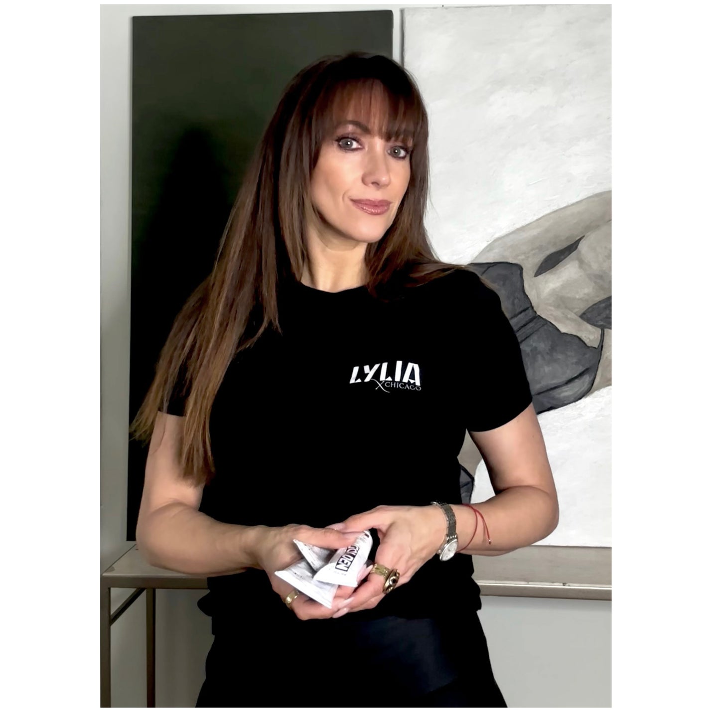 LYLIA X Chicago Black Tee